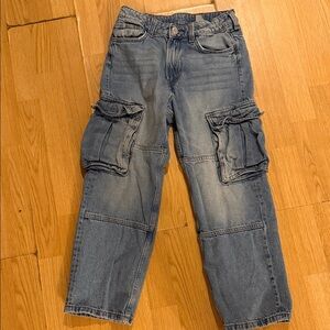 H&M Kids Blue Cargo Jeans